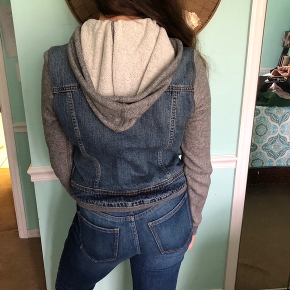 French terry and denim jacket - Picture 4 of 4